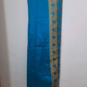 Silk sari With Golden Thread Work