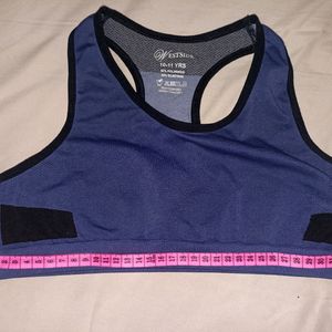 Navy Blue Sports Bra