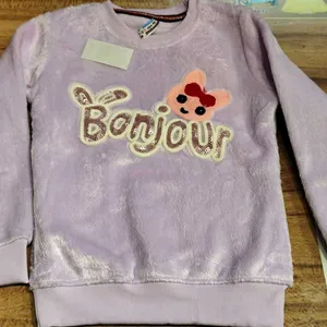 Party Wear Woolen Winter Sweatshirt For Girls