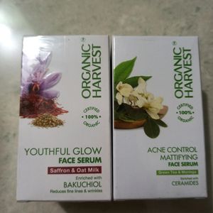 Organic Harvest Serum N Face wash Combo