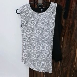 Price Drop💥Trendy Black And White Top