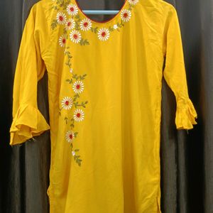 Yellow Tunic Top