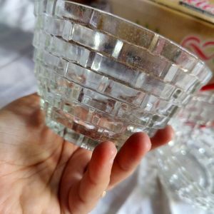 Set Of Two Glass Bowl