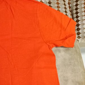 NOW Orange Oversized Tshirt For Women