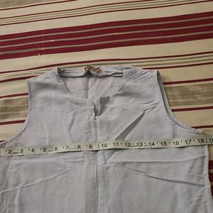 Fabindia Sleeveless Cotton Top