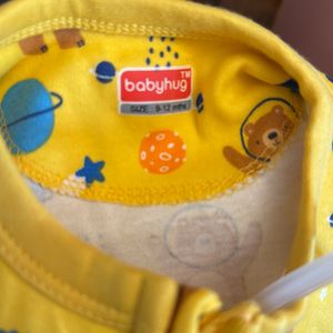 Babyhug Yellow Night Suit