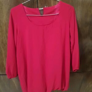 Hot Pink M Size Causual Geaogate Top