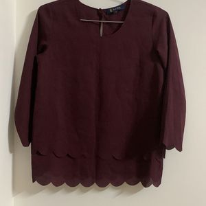 Dark Maroon Top