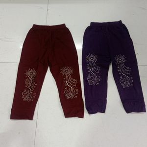 Kids Leggings Embroiered