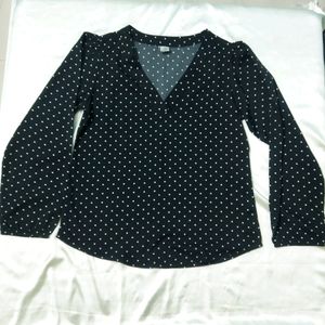 SSS Black Polka Dot Top