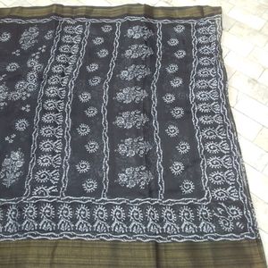 New Batik Saree With Blouse Pc