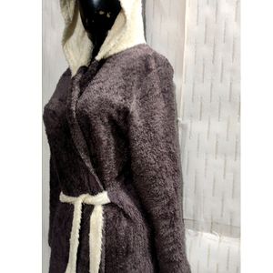 Hoodie Bathrobe For women's