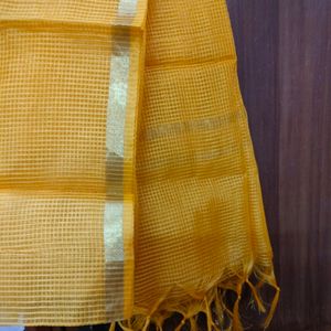 Yellow Net Dupatta