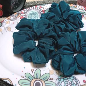 3 Satin Scrunchies Set.