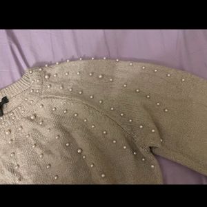 Korean Pearl Deatails Sweater