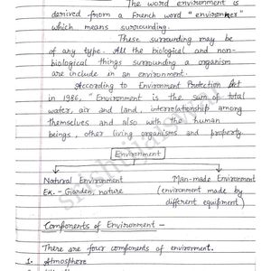 B.Tech AKTU Environment & Ecology EVS Notes