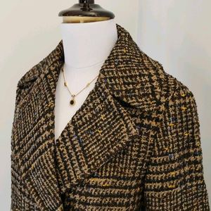 🆕 Tweed Checkered Overcoat