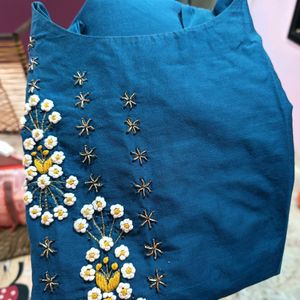 Embroidery Straight Kurti