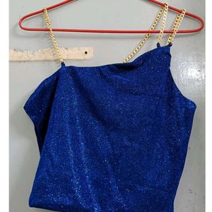 Blue Shimmery Top