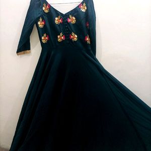 Beautiful Anarkali Plazo Suit With Dupatta