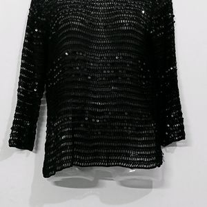 Black Net Top