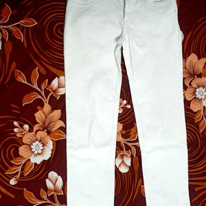 hydraulics White Colour Jeans