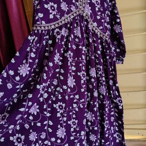 Purple New Kurta Set With Dupatta