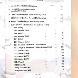 CBSE class 12th PYQs and Sample Papers