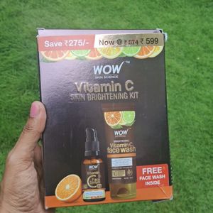 Wow Vitamin C Kit Face Wash And Faceserum Combo