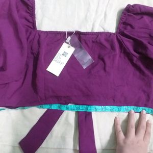 Purple Crop Top