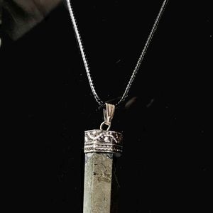 Pyrite Pencil Shape Pendent