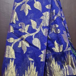 Blue Saree From Amazon