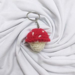 Cute Crochet Mushroom Keychain 🍄