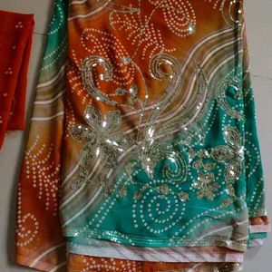 Saree With Blouse Piece