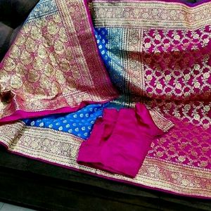 Beautiful soft Banarasi silk saree