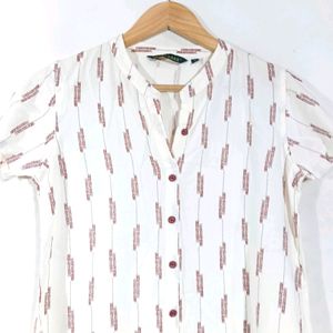 White Printed Kurta (Women)