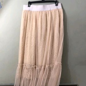 Very Pretty Net Skirt In Korean Look