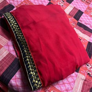 Dark Pink Saree