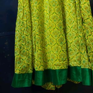 Long Kurta Parrot Green Color