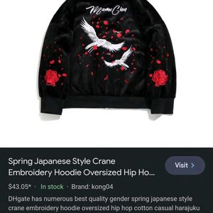 Japanese Embroidery Hoodie🫡🫶