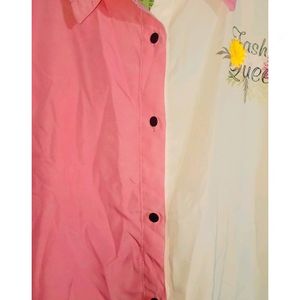 Pink White Cute Trendy Shirt