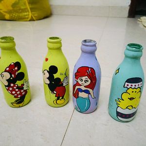 4 Cartoon Bottles