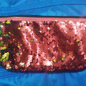 Sequins Pouch Double Shaded