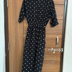 Black Printed Jumpsuit