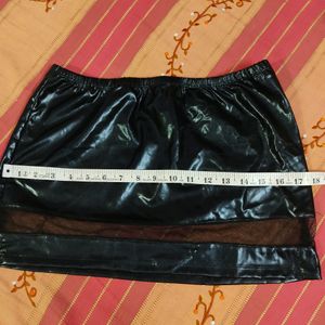 New Faux Leather Mini Skirt