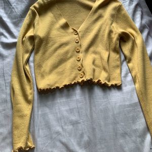 Yellow Full Sleeve Top