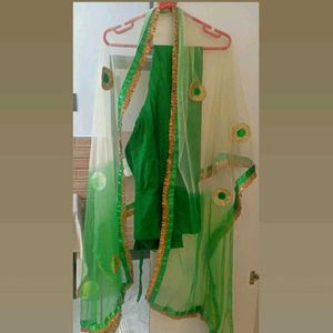 Embroidery Kurta Set With Dupatta & Free Gift 🎁