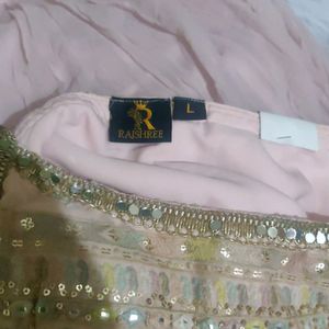 Baby Pink Color Indo-western Dress With Dupatta