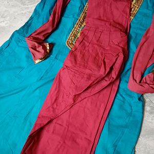 Handmade anarkali suit