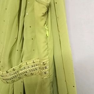 Indya Pre Stitched Saree With Attached Blouse